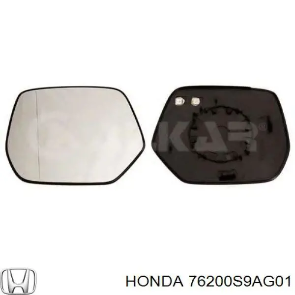 76250SCAG01ZA Honda espejo retrovisor derecho