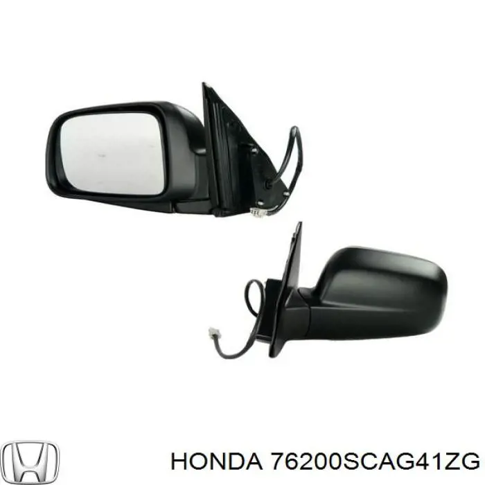 76200SCAG41ZG Honda espejo retrovisor derecho