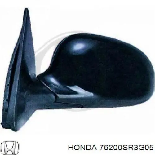 76200SR3G05 Honda espejo retrovisor derecho