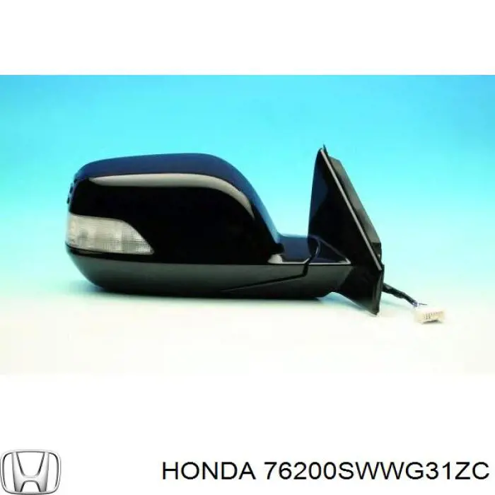 76200SWWG31ZA Honda espejo retrovisor derecho