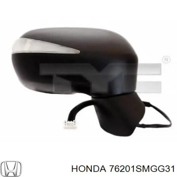 76201SMGG31 Honda espejo retrovisor derecho