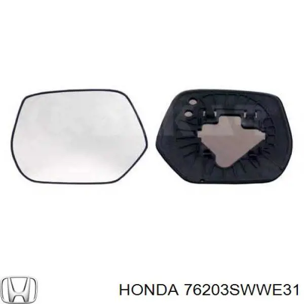 Comprar 76203SWWE31 Honda Cristal de espejo retrovisor derecho