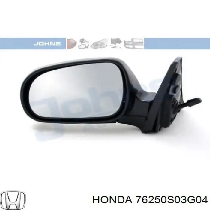 76250S03G04 Honda espejo retrovisor izquierdo