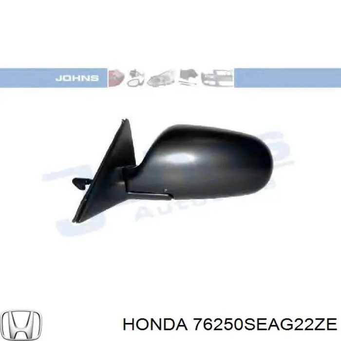 76250SEAG22ZE Honda espejo retrovisor izquierdo