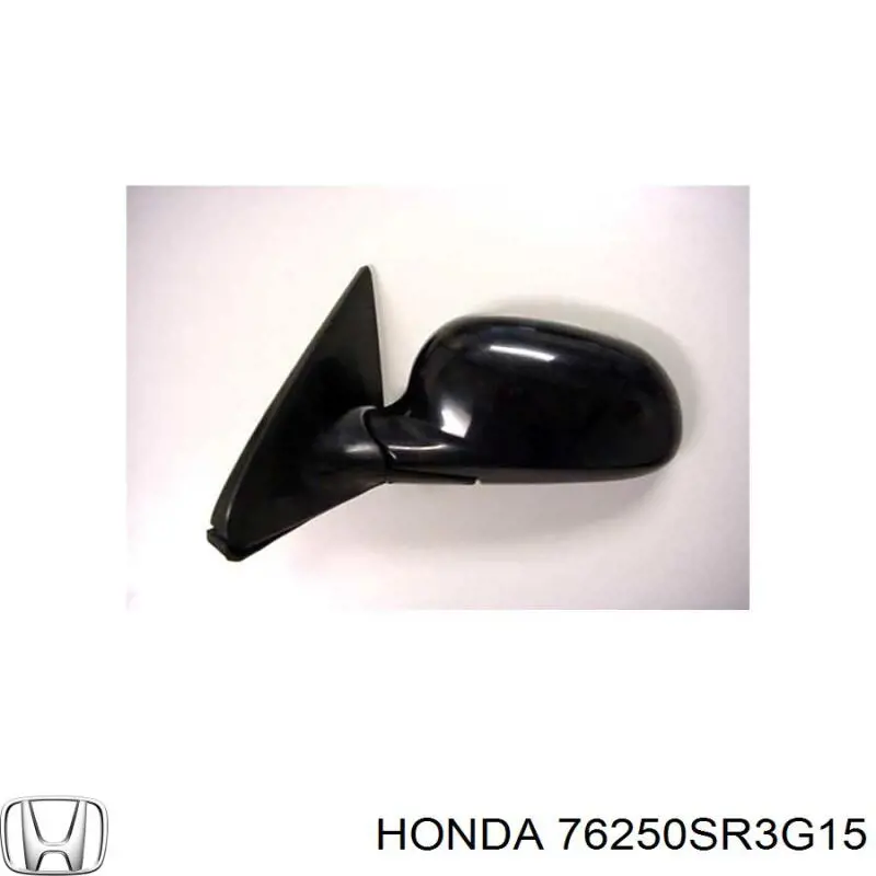 76250SR3G11 Honda espejo retrovisor izquierdo