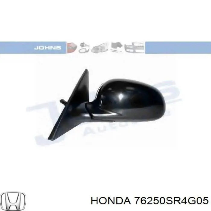 76250SR4G05 Honda espejo retrovisor izquierdo