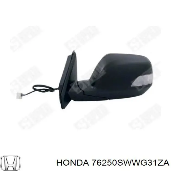 76250SWWG31ZA Honda espejo retrovisor izquierdo