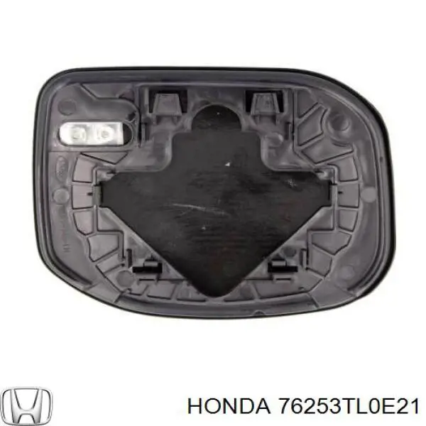 76253TL0E21 Honda cristal de espejo retrovisor exterior izquierdo