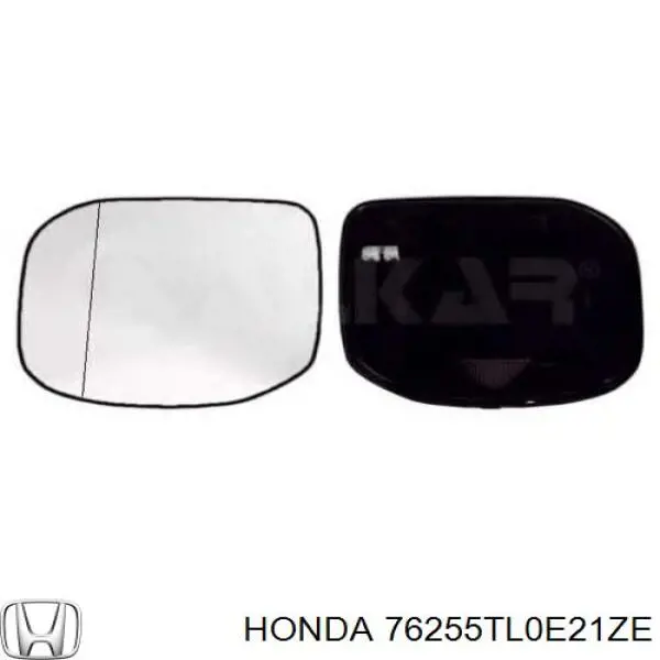 76255TL0E21ZE Honda espejo retrovisor izquierdo