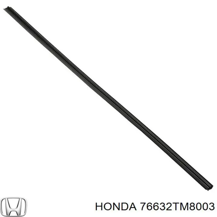 76632TM8003 Honda limpiaparabrisas de luna delantera copiloto