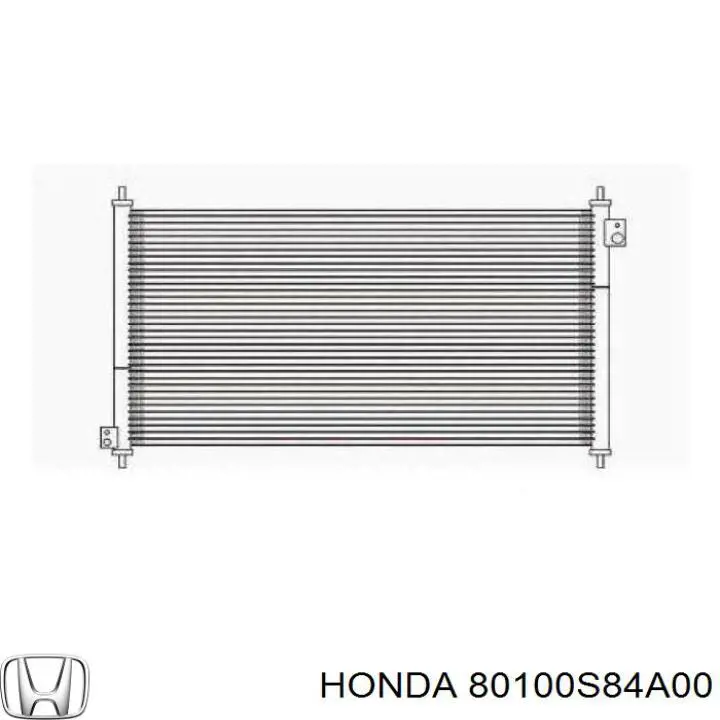 80100S84A00 Honda condensador aire acondicionado