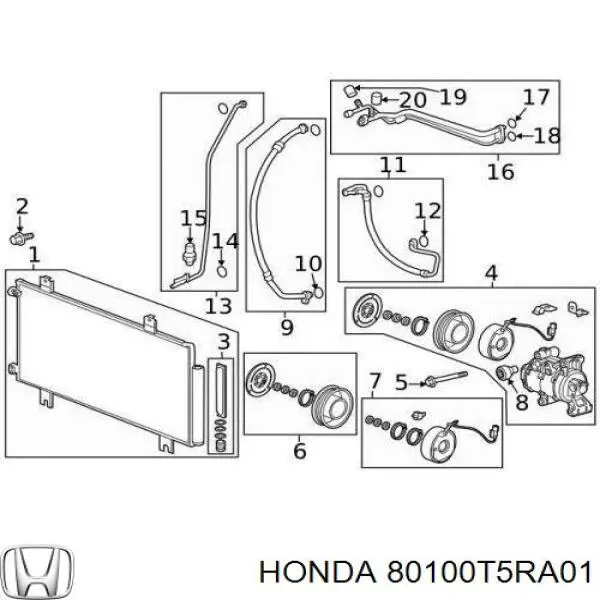 80100T5RA01 Honda