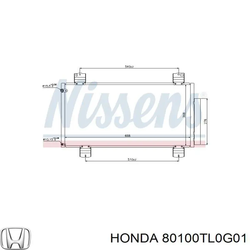 Aire acondicionado capacitor Honda 80100TL0G01 precio, desde 104,94 EUR