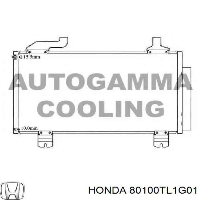 Aire acondicionado capacitor Honda 80100TL1G01 precio, desde 100,26 EUR