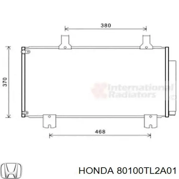 80100TL2A01 Honda condensador aire acondicionado