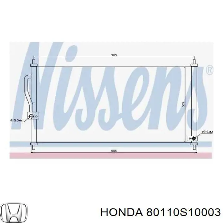 Aire acondicionado capacitor Honda 80110S10003 precio, desde 75,50 EUR