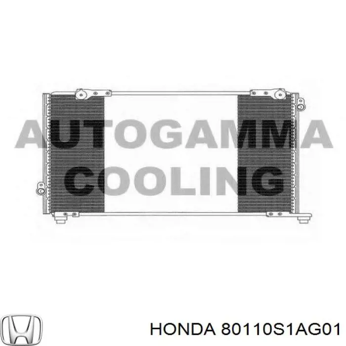 80110S1AG01 Honda condensador aire acondicionado