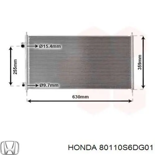 Condensador Honda 80110S6DG01