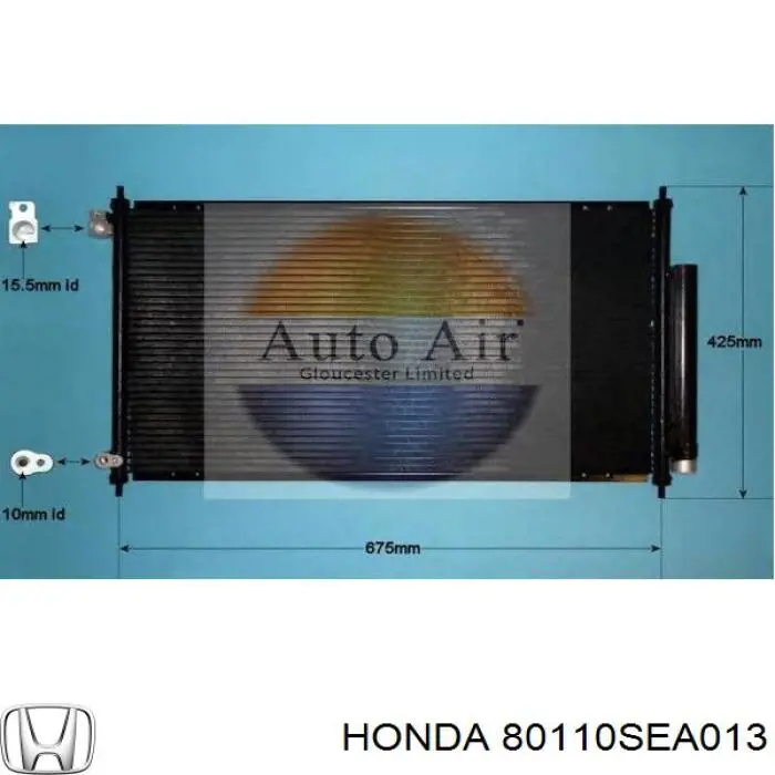 Aire acondicionado capacitor Honda 80110SEA013 precio, desde 82,76 EUR