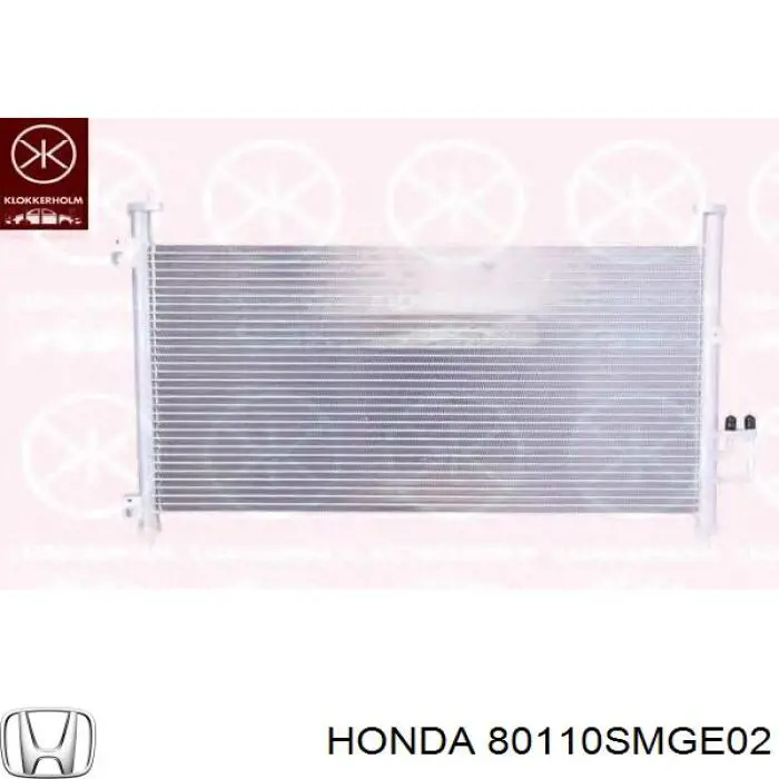80110SMGE02 Honda condensador aire acondicionado
