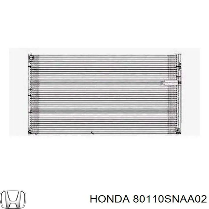 80110SNAA02 Honda condensador aire acondicionado