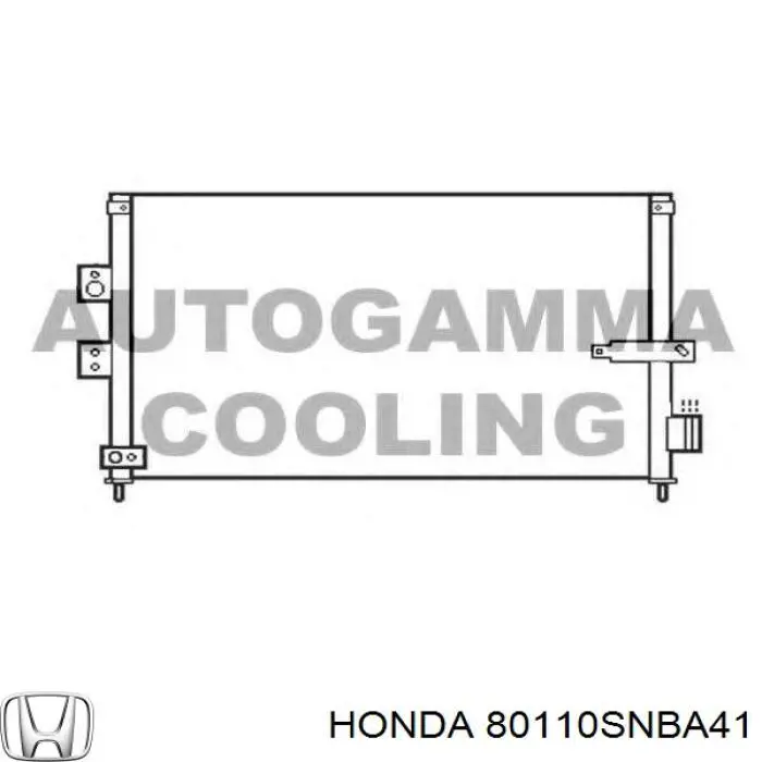 80110SNBA41 Honda condensador aire acondicionado