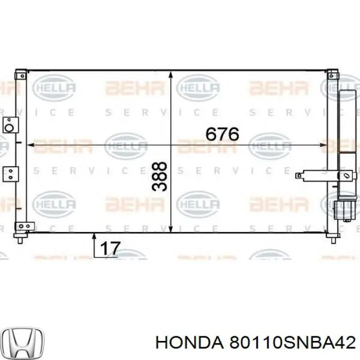 Aire acondicionado capacitor Honda 80110SNBA42 precio, desde 94,85 EUR