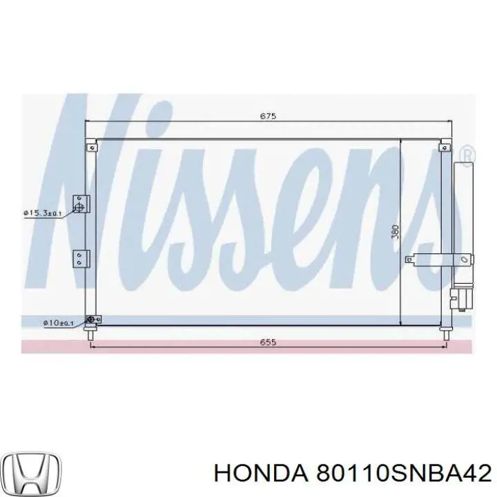 Comprar 80110SNBA42 Honda Condensador de aire acondicionado