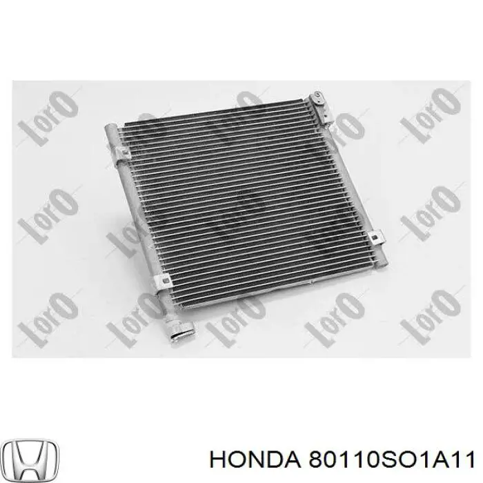 80110SO1A11 Honda condensador aire acondicionado