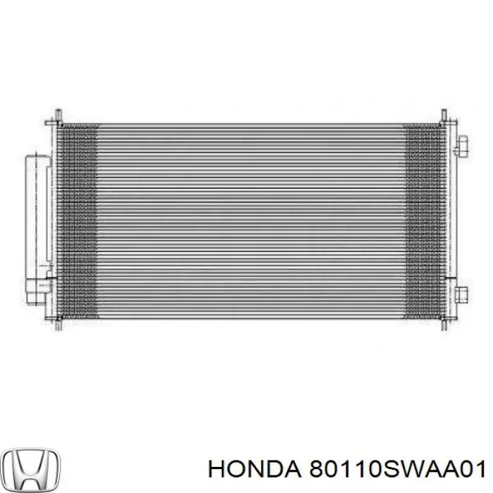 80110SWAA01 Honda condensador aire acondicionado