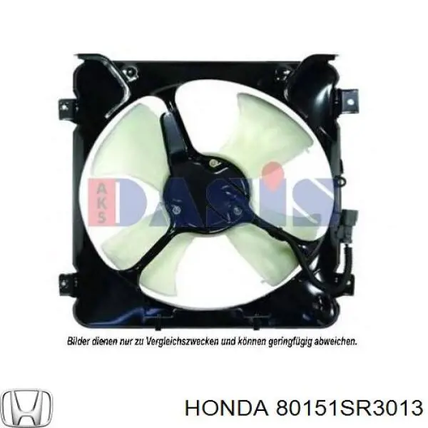 80151SR3013 Honda difusor de radiador, aire acondicionado, completo con motor y rodete