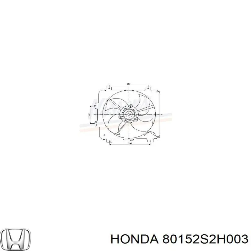 80152S2H003 Honda ventilador para radiador de aire acondicionado