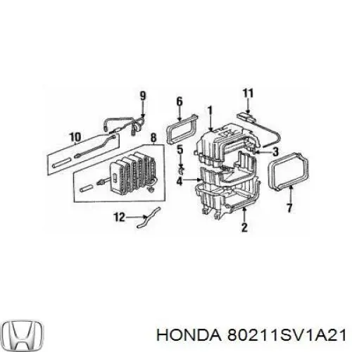 Evaporador de aire acondicionado Honda Accord V sedán (CC7) (1993 - 1996) precio, desde 529,53 EUR