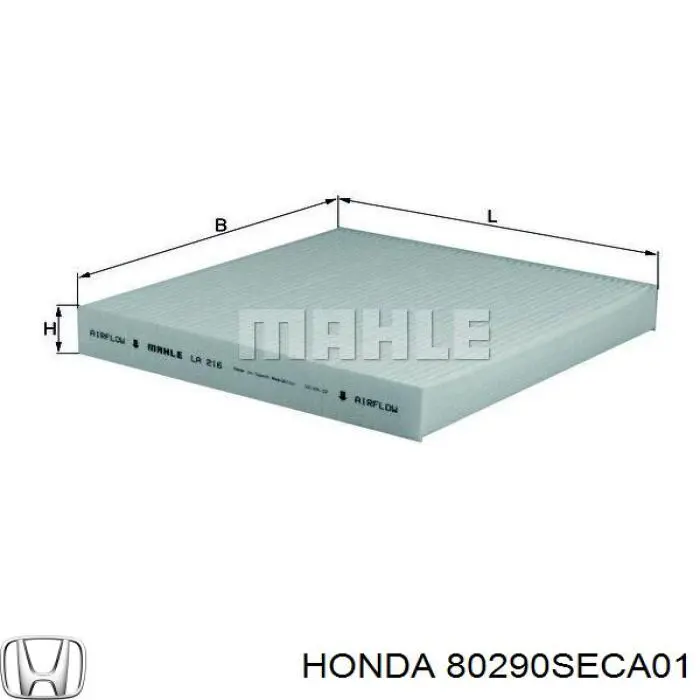80290SECA01 Honda filtro habitáculo