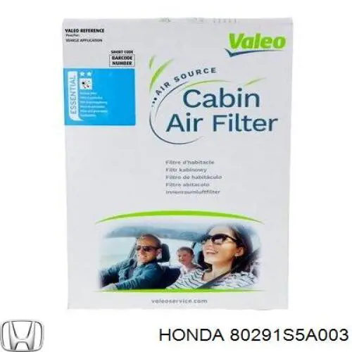 80291S5A003 Honda filtro habitáculo