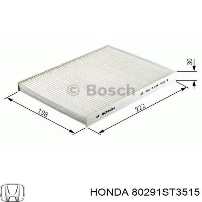 80291ST3515 Honda filtro habitáculo
