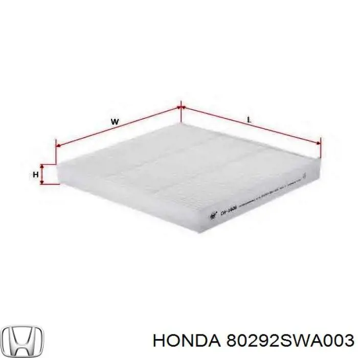 Comprar 80292SWA003 Honda Filtro de aire del habitáculo