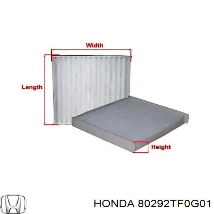 80292TF0G01 Honda filtro de habitáculo