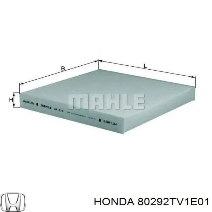 80292TV1E01 Honda filtro habitáculo