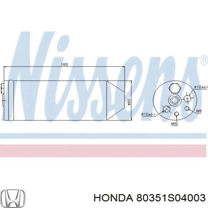 Comprar 80351S04003 Honda Filtro secador de aire acondicionado
