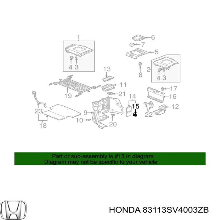  Honda 83113SV4003ZB precio, desde 19,19 EUR