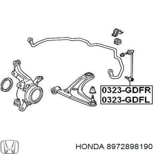 8972898190 Honda barra estabilizadora delantera derecha