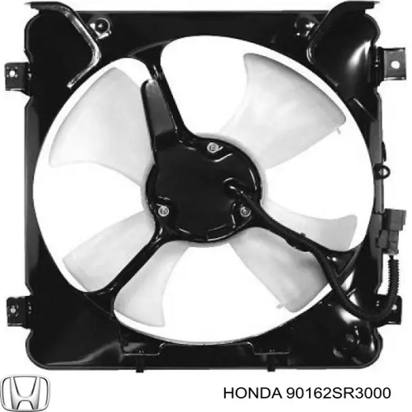 90162SR3000 Honda difusor de radiador, ventilador de refrigeración, condensador del aire acondicionado, completo con motor y rodete