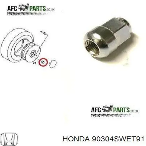 90304SWET91 PLUS AFTERMARKET Perno de rueda