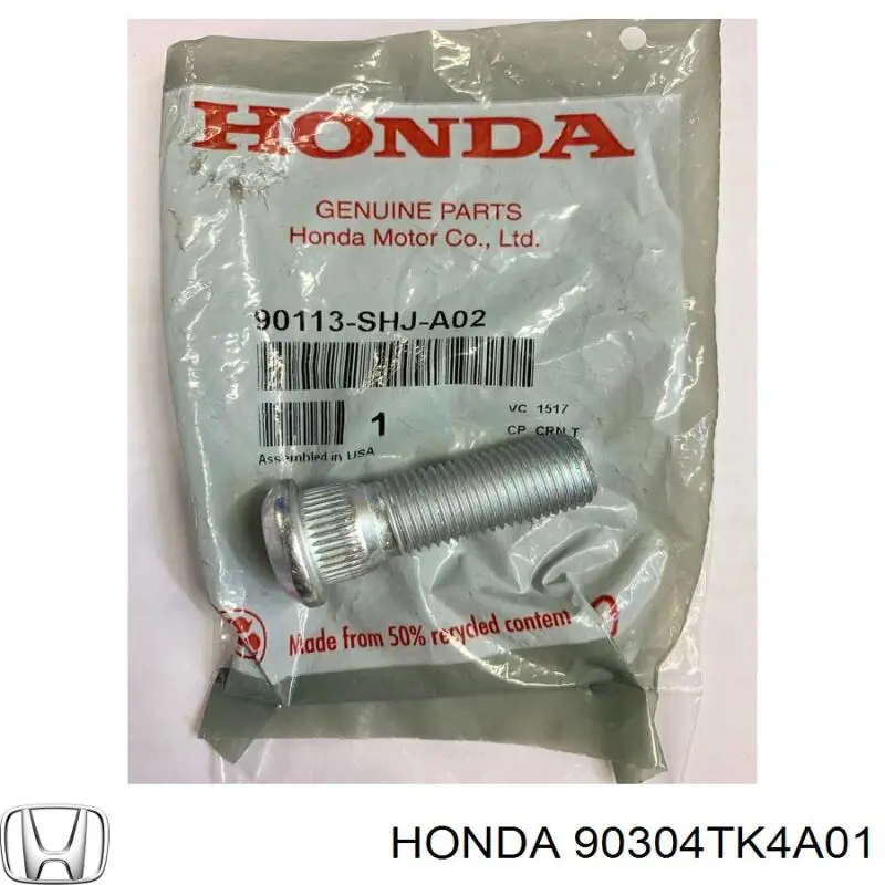Tuerca seguridad de rueda Honda 90304TK4A01 precio, desde 8,04 EUR