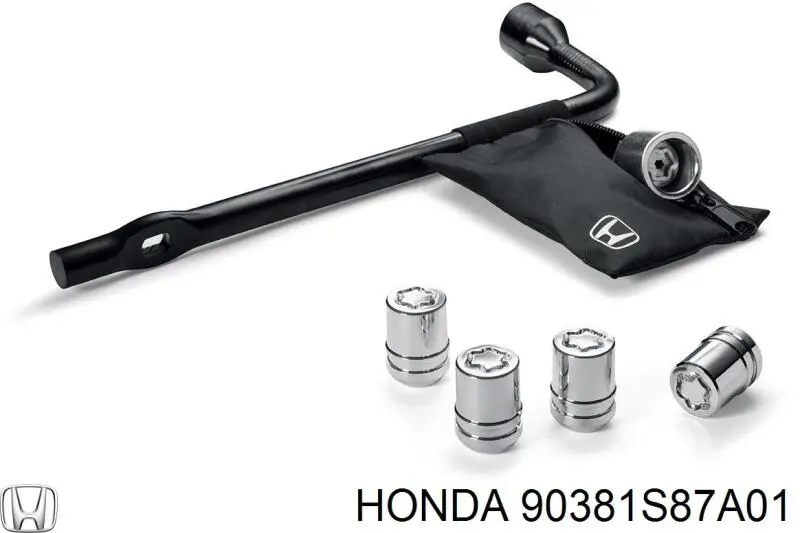 Tuerca seguridad de rueda Honda 90381S87A01 precio, desde 10,55 EUR