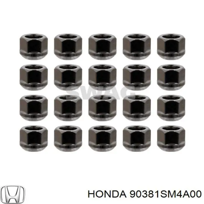 90381-SM4-A00 Honda tuerca de rueda
