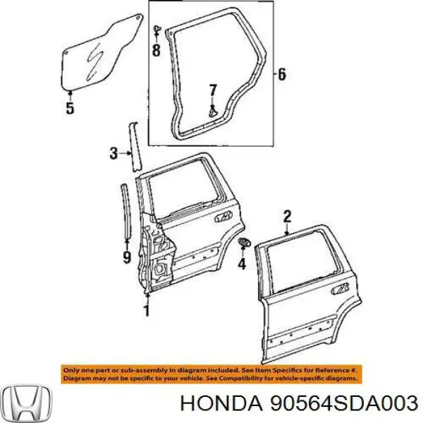 90564SDA003 Honda