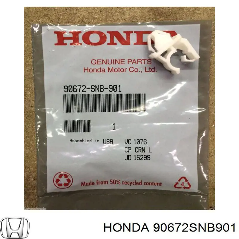 Fijador del soporte del capó Honda 90672SNB901 precio, desde 3,78 EUR