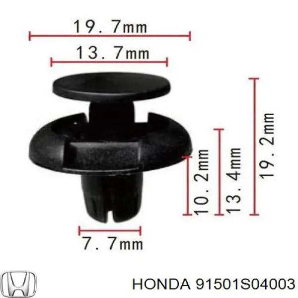 Clips de fijación de pasaruedas de aleta delantera para Honda Civic (EJ6, EJ8)